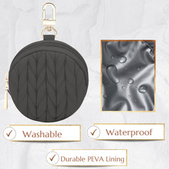 SEWBOO pouch-cover with PEVA lining black preserves pacifier cleanliness on busy days