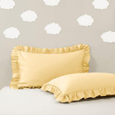Sewdudely travel pillow case 14x20 gold, soft microfiber for on-the-go comfort.