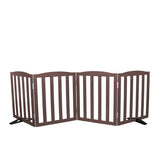 SFJC freestanding dog gate with 4 panels for versatile room separation.
