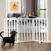 SFJC freestanding dog gate assembly-free for doorways and stairs.