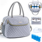 SFYBYHEART breastmilk cooler bag front view for easy daycare transport