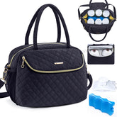 SFYBYHEART breastmilk cooler bag front view for on-the-go moms