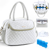 SFYBYHEART breastmilk cooler bag front view for on-the-go use