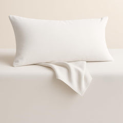 Shashwat Bedding toddler pillowcase front view in white, pack of 2, ultra-soft and breathable