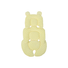 SHEKAKO universal baby seat pad front view with head support and secure fit.