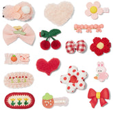 Shelbybox hair clips bows pink and red provide stylish hold for everyday outfits.