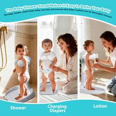Shengkefty hug-like security supports baby's waist for calmer bath time