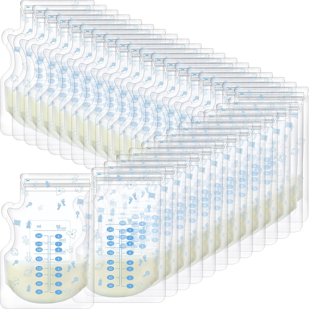 Sherr 8 oz breastmilk bags with pour spout for mess-free transfers
