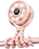 SHEWIND Stroller Fan clip-on keeps baby cool during strolls