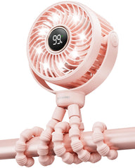 SHEWIND Stroller Fan clip-on keeps baby cool during strolls