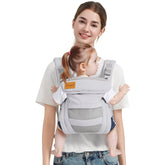 Shiaon baby carrier 7-30lbs with breathable mesh for all-season comfort.