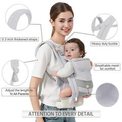 Shiaon easy-wear carrier enabling quick, stress-free baby placement.