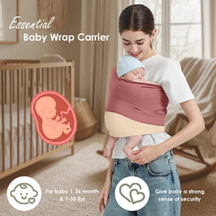 Shiaon ergonomic wrap supports hip-friendly positioning as baby grows