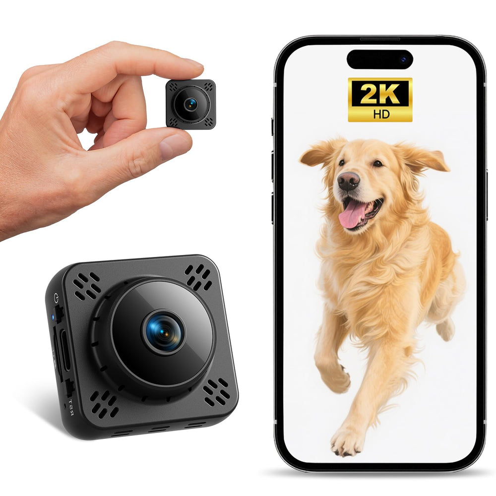 Shibet mini camera with magnetic mount for flexible, cable-free placement