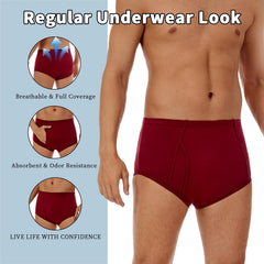 ShieldEase loose elastic waistband reduces pressure for comfortable all-day wear.
