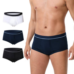 ShieldEase men's underwear with front fly for discreet daily protection.