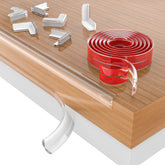 SHIISEWE Clear Corner Protectors guard furniture corners, reducing bump hazards for toddlers.