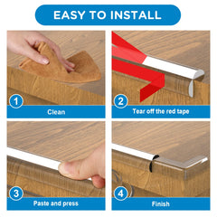 SHIISEWE Table Edge Guards absorb impact, keeping tables and walls safer for kids.