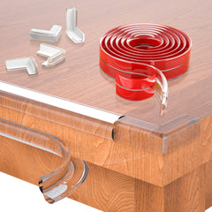 SHIISEWE Clear Corner Protector 20ft on table corners preserves furniture look while safeguarding children