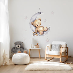 Shine Inside elephants close-up in soft gray-beige tones create calm nursery walls.