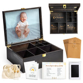 Shinlar baby keepsake box with wooden lid display showcases precious memories