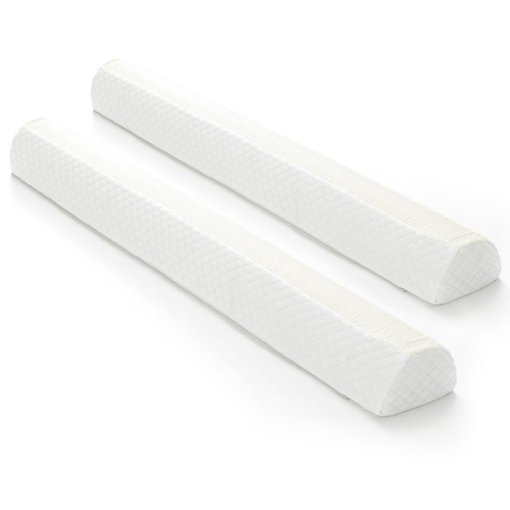 Shinnwa memory foam bed bumper provides a gentle guard to help toddlers stay safely on the bed.