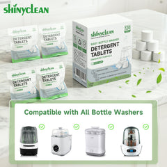 Shinyclean universal compatibility with major bottle washers