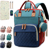 SHITIESHOU diaper bag backpack overview showing spacious storage for travel and daily outings.