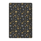 SHJI baby crib sheet with dog paw print design, soft and skin-friendly.