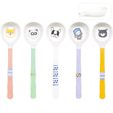 Shopwithgreen bamboo kids spoons pattern 1 for easy porridge scooping