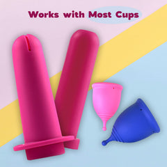SHORDY applicator tool compatible with most cups to reduce waste.