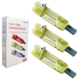 Shrunqi 4-in-1 bottle cleaning brush set close up showing versatile lid and mouth cleaning