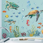 SHUCHING sea turtle wall sticker enhances nursery decor with easy removal.