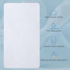 Shunjie.Home crib pad 27x50 soft cotton top for gentle skin contact