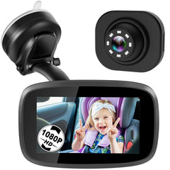Shybaby 1080p baby car mirror offers a clear rear view for safer driving with infant.