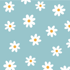 SHYJSHYJ daisy wall decal on wall adds playful floral decor for nursery or kids room.