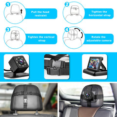 Shynerk Baby car mirror 360-degree camera for flexible rear-seat visibility.