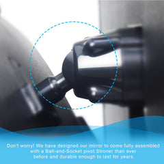 Shynerk Baby Car Mirror 360-degree rotation for flexible viewing angles