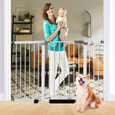 SHYUJAJIE 30-inch cat gate closed, preventing climbing and protecting children
