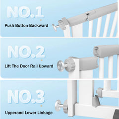SHYUJAJIE auto-close function secures the gate after passage.