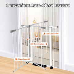SHYUJAJIE walk-through door with auto-close for easy access