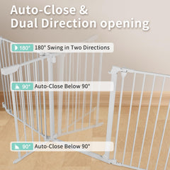 SHYUJAJIE Auto-close gate door enables one-handed use