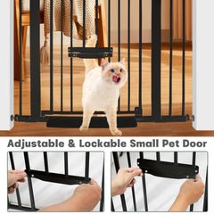 SHYUJAJIE double-lock safety system keeps gate secure.