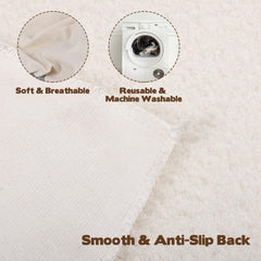 Sibosen synthetic lambskin pad for travel beds folds for trips