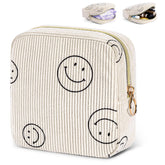 SIDESUGAR period bag corduroy beige, soft texture for discreet daily use.