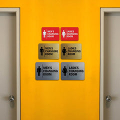 Signs ByLITA signs with adhesive backings for versatile mounting