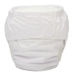 Sigzagor large adult cloth diaper front view with adjustable waist for a secure fit.