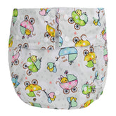 Sigzagor teen/adult cloth diaper front view with a leakproof fit for dry mornings.