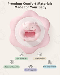 Sihuooo rabbit sit-up seat provides safe support for curious infants.
