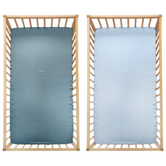 SiinvdaBZX elastic-bottom mini crib sheet stays snug on the mattress.